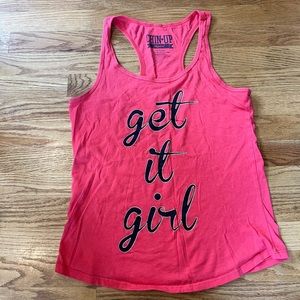 Pink workout tank, size medium